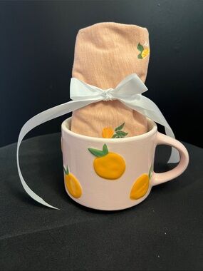 Pink Persimmons Ceramic Mug 25.5 oz w/ matching shirt size L